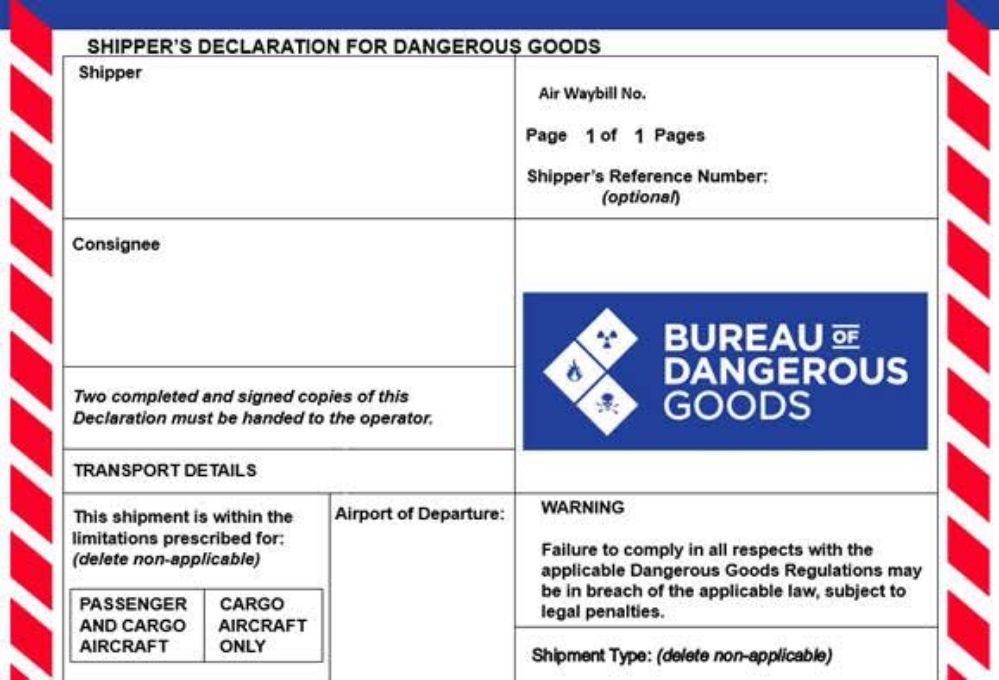 The Shipping Declaration It S Not Just Paper Hazmat University